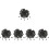 500Pcs Black Plastic Cord Locks for Drawstrings Multi-Use Fastener 6