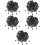 500Pcs Black Plastic Cord Locks for Drawstrings Multi-Use Fastener 8