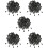 500Pcs Black Plastic Cord Locks for Drawstrings Multi-Use Fastener 9
