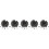 500Pcs Black Plastic Cord Locks for Drawstrings Multi-Use Fastener 10