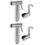 2Sets Durable Silver Handheld Stainless Steel Bathroom Bidet Sprayer 4
