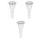 3Pièces Accessoire Tuba En Cuivre Argenté 4