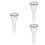 3Pièces Accessoire Tuba En Cuivre Argenté 7
