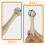 2Pcs Beige Wood Hand Bells for Play - Durable Percussion Noise Makers 7