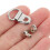 60 Sets Replaceable Handbag Buttons Premium Shoes Buckles 7