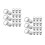 60 Sets Replaceable Handbag Buttons Premium Shoes Buckles 9