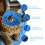 2Pcs Portable Blue Mesh Cat Muzzle Polyester Grooming Kit Accessory 8