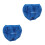2Pcs Portable Blue Mesh Cat Muzzle Polyester Grooming Kit Accessory 10