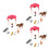 3Sets Assorted Farm Toys Horse Stable Playset Durable Model 11