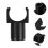20Pcs Black Wheelchair Support Blocks Rail Guides Plastic Replacement 10