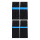 4Pièces Protège-Bottes Roller Hockey Polyester 6
