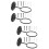 4Ensembles Support Mural Durable Baseball Softball Noir Fer 8