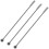 9Pcs Reusable Black Stainless Steel Beverage Stirrer Sticks 2
