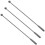 9Pcs Reusable Black Stainless Steel Beverage Stirrer Sticks 3