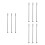 9Pcs Reusable Black Stainless Steel Beverage Stirrer Sticks 5