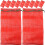 100Pcs Red Mesh Drawstring Bags Polypropylene Produce Storage 2