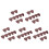 25Pcs Brown Wood Guitar Plectrums Creative Patterned Picks for Guitar 9