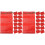 100Pcs Red Mesh Drawstring Bags Polypropylene Produce Storage 4