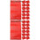 100Pcs Red Mesh Drawstring Bags Polypropylene Produce Storage 6