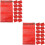 100Pcs Red Mesh Drawstring Bags Polypropylene Produce Storage 7