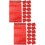 100Pcs Red Mesh Drawstring Bags Polypropylene Produce Storage 8