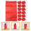 100Pcs Red Mesh Drawstring Bags Polypropylene Produce Storage 10