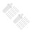 2Sets Durable White Plastic Shutter Replacement Pins for Home Use 6