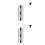 2Pcs Silver Ceramic Coffee Mill Manual Portable Hand Crank Grinder 5
