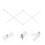 4Pcs Lightweight White Drafting Rulers Portable for School Office Use 8