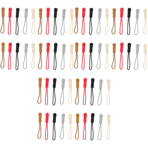 150Pcs Colored Zipper Pull Heads Easy Install Clothing Luggage Uses 2