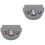 2Pcs Portable Grey Silicone Retainer Case Durable Denture Storage Box 5