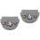 2Pcs Portable Grey Silicone Retainer Case Durable Denture Storage Box 6