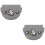 2Pcs Portable Grey Silicone Retainer Case Durable Denture Storage Box 7