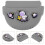 2Pcs Portable Grey Silicone Retainer Case Durable Denture Storage Box 9