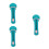 3Pcs Portable Blue Cat Food Squeeze Spoon Plastic Feeding Tool 6