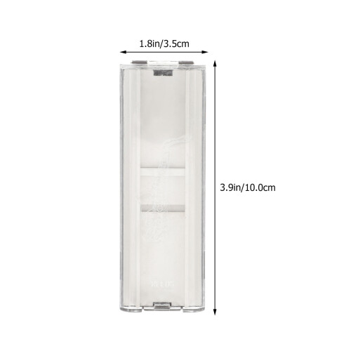 2Pcs Portable Transparent Oboe Reed Case Ventilated ABS Reed Organizer 1