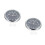 2Pcs Black Mini Digital Car Clock Stick on Decorative Metal Clock 9