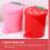 2Pcs Convenient PP Household Trash Buckets Multi-Color Desktop Use 6
