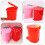 2Pcs Convenient PP Household Trash Buckets Multi-Color Desktop Use 7