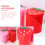2Pcs Convenient PP Household Trash Buckets Multi-Color Desktop Use 8