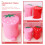 2Pcs Convenient PP Household Trash Buckets Multi-Color Desktop Use 9