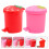 2Pcs Convenient PP Household Trash Buckets Multi-Color Desktop Use 11