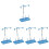 5Sets Stable Sky-Blue Quilting Spool Holders for Smooth Thread Feed 6