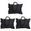 3Pcs Lightweight Waterproof Canvas Drawing Board Storage Bags Black 5