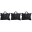 3Pcs Lightweight Waterproof Canvas Drawing Board Storage Bags Black 7