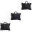 3Pcs Lightweight Waterproof Canvas Drawing Board Storage Bags Black 8