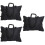 3Pcs Lightweight Waterproof Canvas Drawing Board Storage Bags Black 10