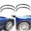 4Pièces Protections Noires Flexibles Pour Jantes Auto Universelles 3