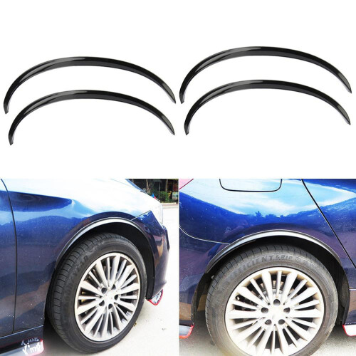 4Pièces Protections Noires Flexibles Pour Jantes Auto Universelles 2