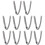 10Pcs Durable Grey Safety Hat Bands Adjustable Hard Hat Chin Straps 5